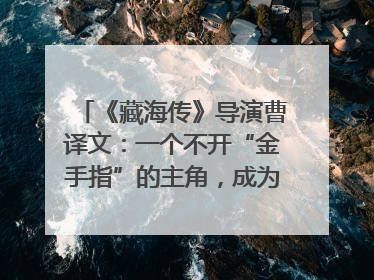 《藏海传》导演曹译文：一个不开“金手指”的主角，成为苍生守护者
