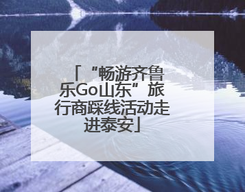“畅游齐鲁 乐Go山东”旅行商踩线活动走进泰安