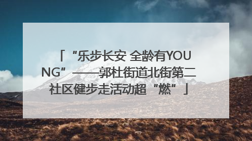 “乐步长安 全龄有YOUNG”——郭杜街道北街第二社区健步走活动超“燃”