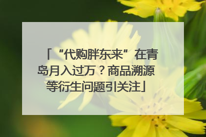 “代购胖东来”在青岛月入过万？商品溯源等衍生问题引关注