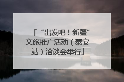 “出发吧！新疆”文旅推广活动（泰安站）洽谈会举行