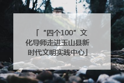 “四个100”文化导师走进玉山县新时代文明实践中心
