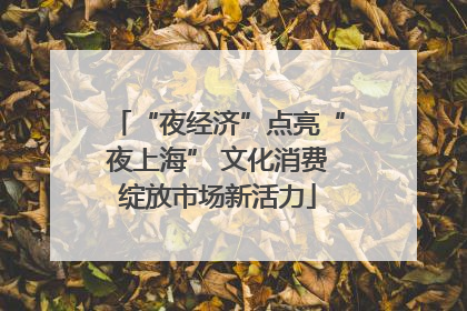 “夜经济”点亮“夜上海” 文化消费绽放市场新活力