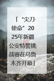 “尖刀·使命”2025年新疆公安特警挑战赛在乌鲁木齐开幕