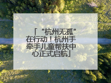 “杭州无孤”在行动！杭州手牵手儿童帮扶中心正式启航