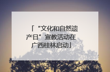 “文化和自然遗产日”宣教活动在广西桂林启动
