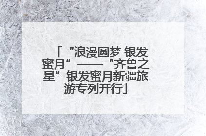 “浪漫圆梦 银发蜜月”——“齐鲁之星”银发蜜月新疆旅游专列开行