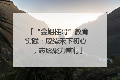 “金姐桂哥”教育实践：赓续禾下初心，志愿聚力前行