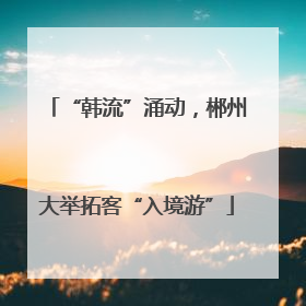 “韩流”涌动，郴州大举拓客“入境游”