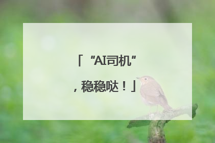 “AI司机”，稳稳哒！
