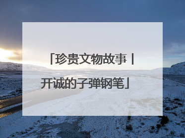 珍贵文物故事丨开诚的子弹钢笔