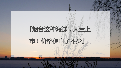 烟台这种海鲜，大量上市！价格便宜了不少
