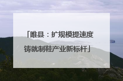 睢县：扩规模提速度 铸就制鞋产业新标杆
