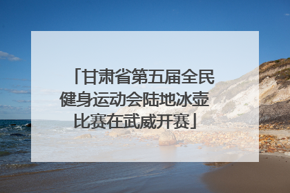 甘肃省第五届全民健身运动会陆地冰壶比赛在武威开赛