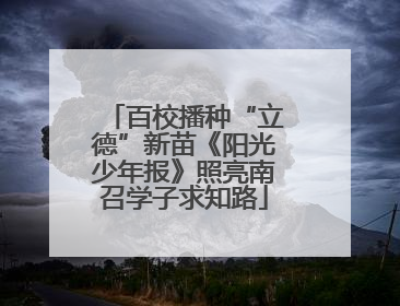 百校播种“立德”新苗《阳光少年报》照亮南召学子求知路