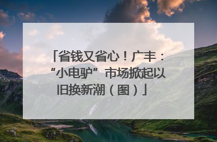 省钱又省心！广丰：“小电驴”市场掀起以旧换新潮（图）