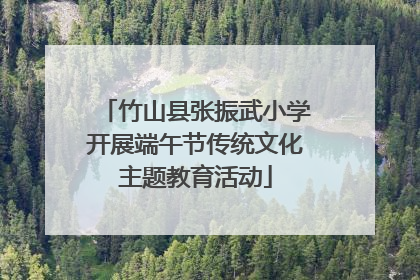 竹山县张振武小学开展端午节传统文化主题教育活动
