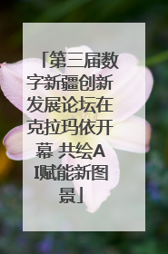 第三届数字新疆创新发展论坛在克拉玛依开幕 共绘AI赋能新图景