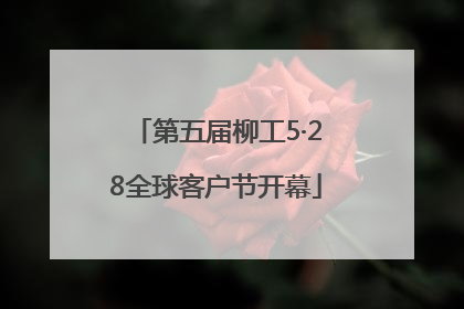 第五届柳工5·28全球客户节开幕