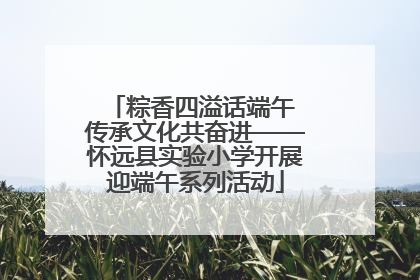 粽香四溢话端午 传承文化共奋进——怀远县实验小学开展迎端午系列活动