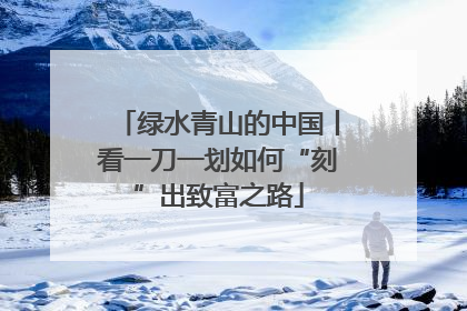 绿水青山的中国丨看一刀一划如何“刻”出致富之路