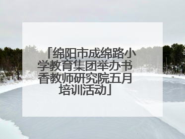 绵阳市成绵路小学教育集团举办书香教师研究院五月培训活动