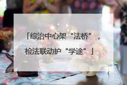 综治中心架“法桥”，检法联动护“学途”
