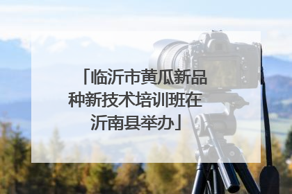 临沂市黄瓜新品种新技术培训班在沂南县举办