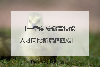 一季度 安徽高技能人才同比新增超四成