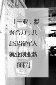 三亚：凝聚合力，共赴退役军人就业创业新征程