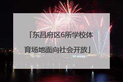 东昌府区6所学校体育场地面向社会开放