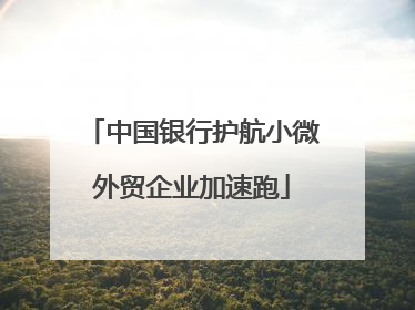 中国银行护航小微外贸企业加速跑