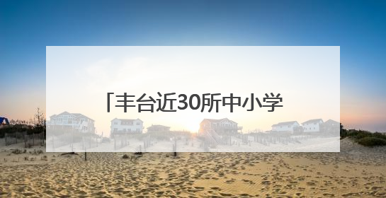 丰台近30所中小学建“彩色学安路”