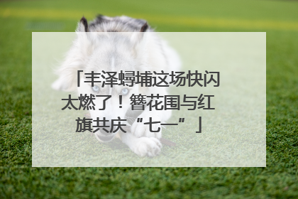 丰泽蟳埔这场快闪太燃了！簪花围与红旗共庆“七一”