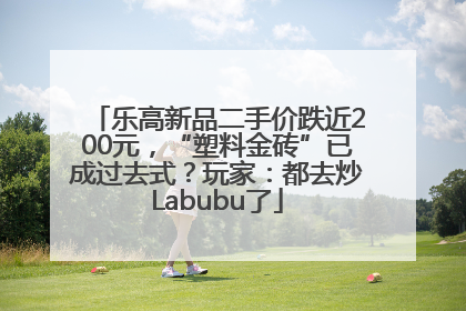 乐高新品二手价跌近200元，“塑料金砖”已成过去式？玩家：都去炒Labubu了