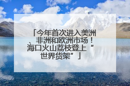 今年首次进入美洲、非洲和欧洲市场！海口火山荔枝登上“世界货架”
