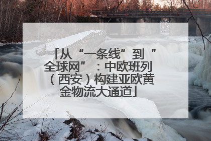 从“一条线”到“全球网”：中欧班列（西安）构建亚欧黄金物流大通道