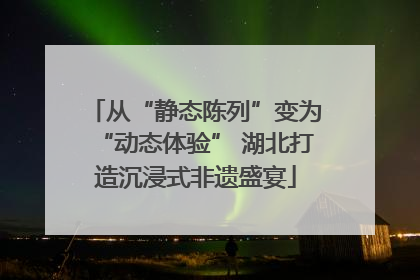 从“静态陈列”变为“动态体验” 湖北打造沉浸式非遗盛宴