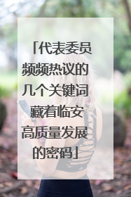 代表委员频频热议的几个关键词 藏着临安高质量发展的密码