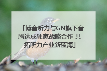 博音听力与GN旗下音腾达成独家战略合作 共拓听力产业新蓝海
