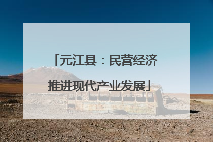 元江县：民营经济推进现代产业发展