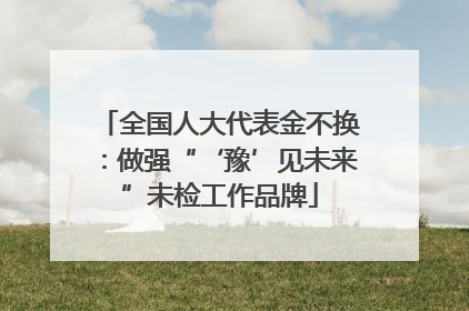 全国人大代表金不换：做强“‘豫’见未来”未检工作品牌