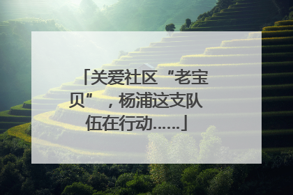 关爱社区“老宝贝”，杨浦这支队伍在行动……
