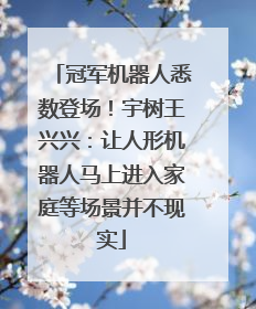 冠军机器人悉数登场！宇树王兴兴：让人形机器人马上进入家庭等场景并不现实