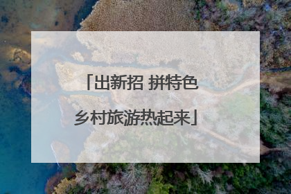 出新招 拼特色 乡村旅游热起来