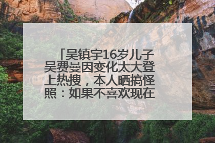 吴镇宇16岁儿子吴费曼因变化太大登上热搜，本人晒搞怪照：如果不喜欢现在的我可以离开
