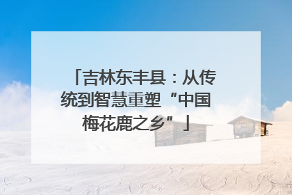 吉林东丰县：从传统到智慧重塑“中国梅花鹿之乡”