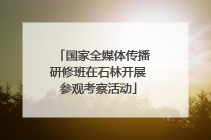 国家全媒体传播研修班在石林开展参观考察活动
