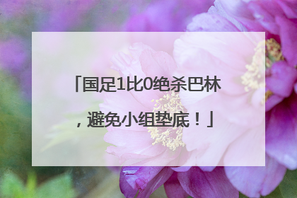 国足1比0绝杀巴林，避免小组垫底！