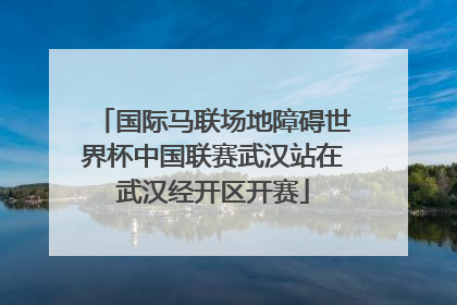 国际马联场地障碍世界杯中国联赛武汉站在武汉经开区开赛